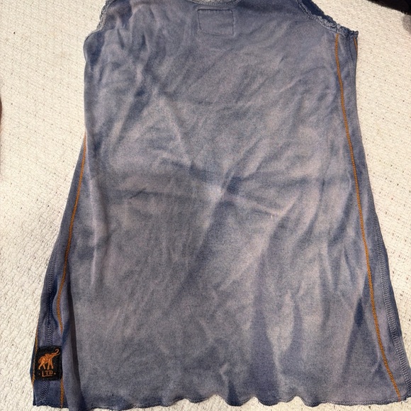 Trunk Ltd Pink Floyd Europe '77 Tank Top - Blue and Yellow - Picture 5 of 7